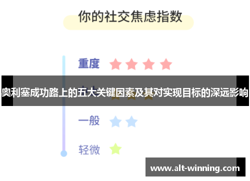 奥利塞成功路上的五大关键因素及其对实现目标的深远影响